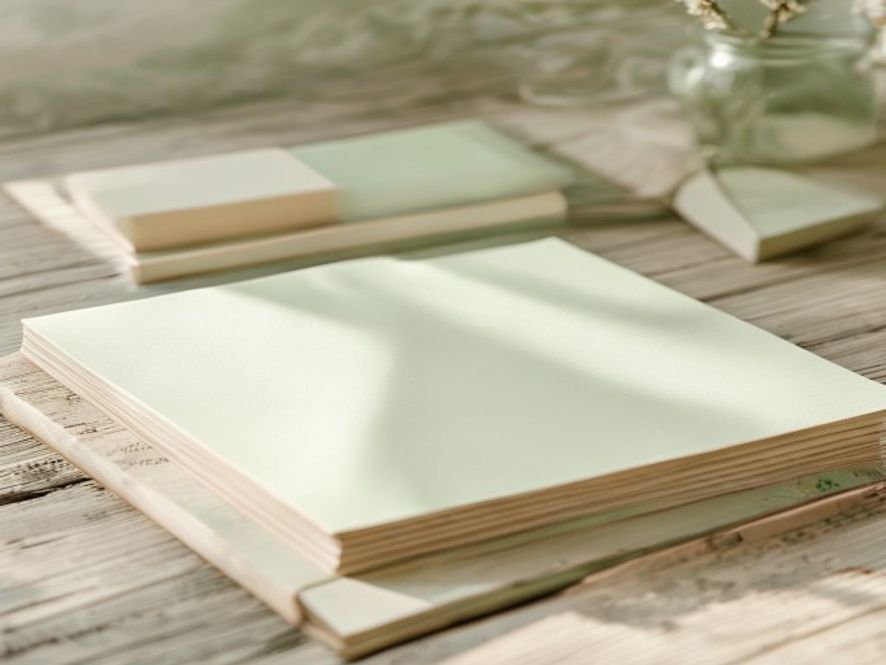 Uitgeprinte templates en notitieboeken